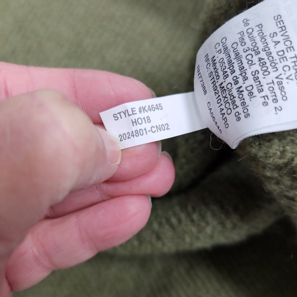 Point Sur Womens Back Button Sweater Size S Green Soft Wool Alpaca Long Sleeve - Picture 6 of 11